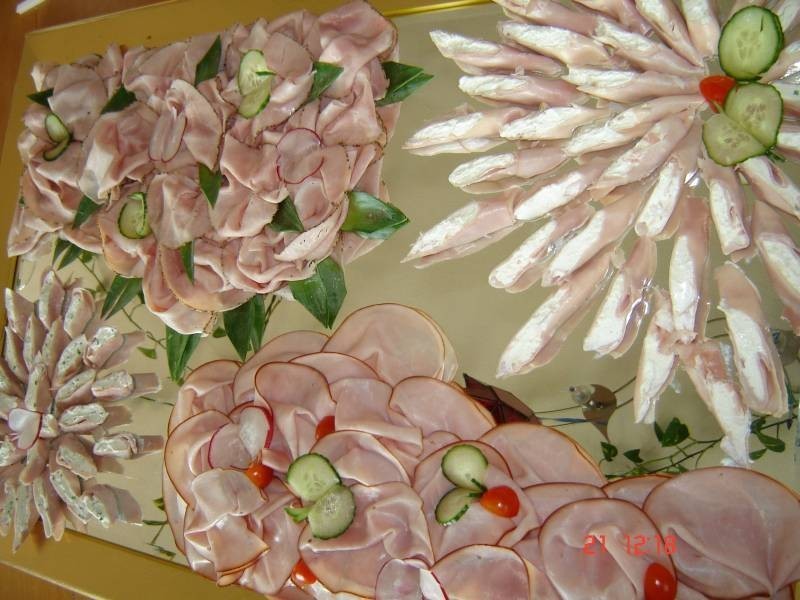 Wurstbuffet schön angerichtet
